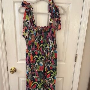 Crown and Ivy Tropical Print Dress - Size Medium